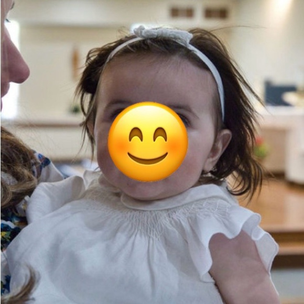 Infant girl Jacardi linen dress